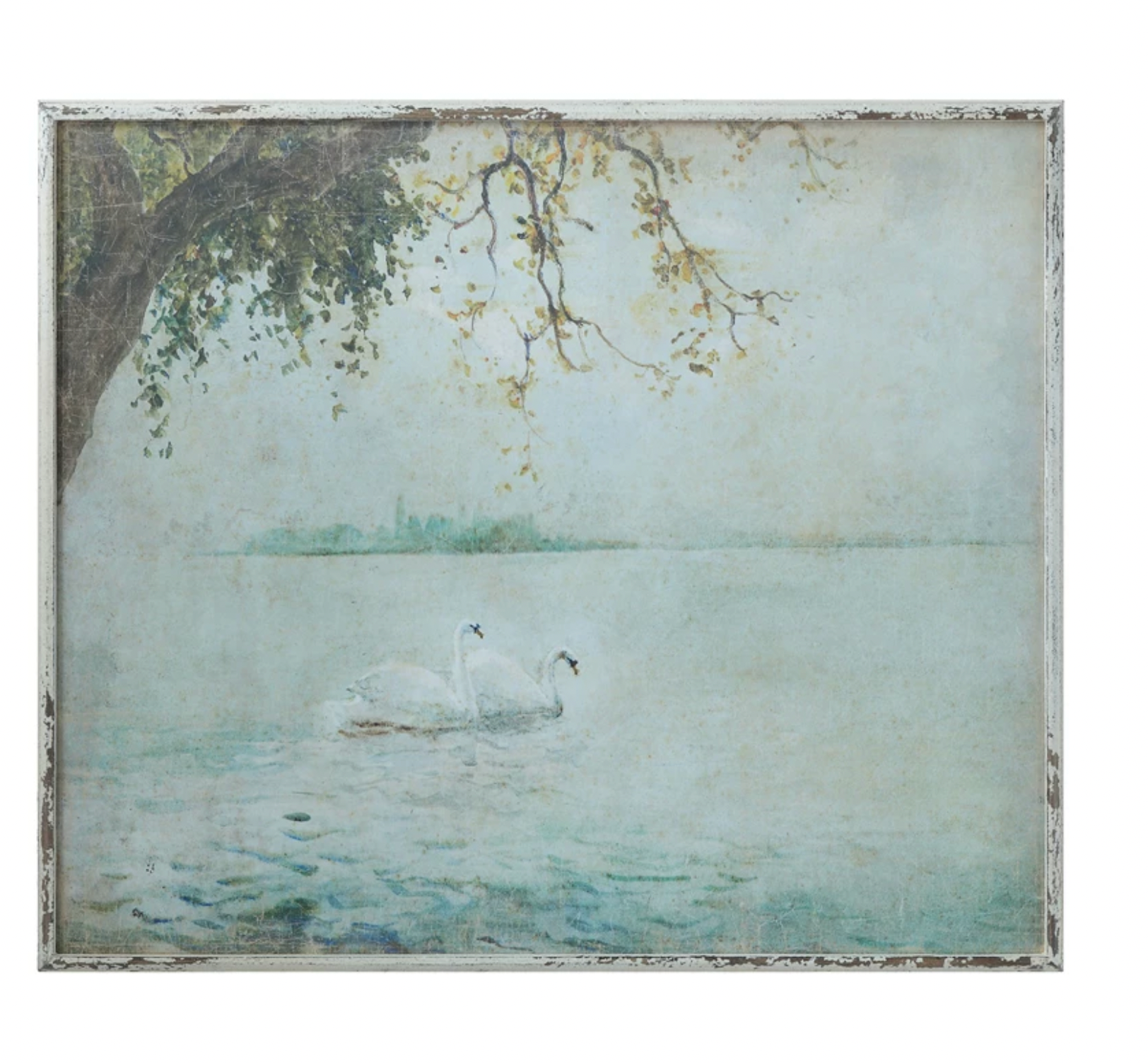 Wood Framed Swans