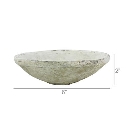 Rustic Whitestone Terra Cotta Bowl