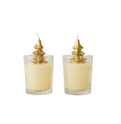 Unscented Tree Candle in Glass Vessel