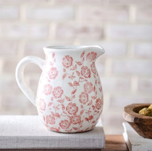 Rouge Floral Pitcher