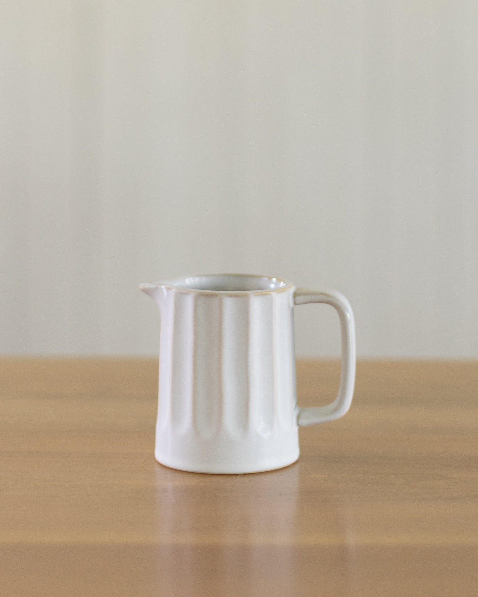 Ribbed Stoneware Creamer