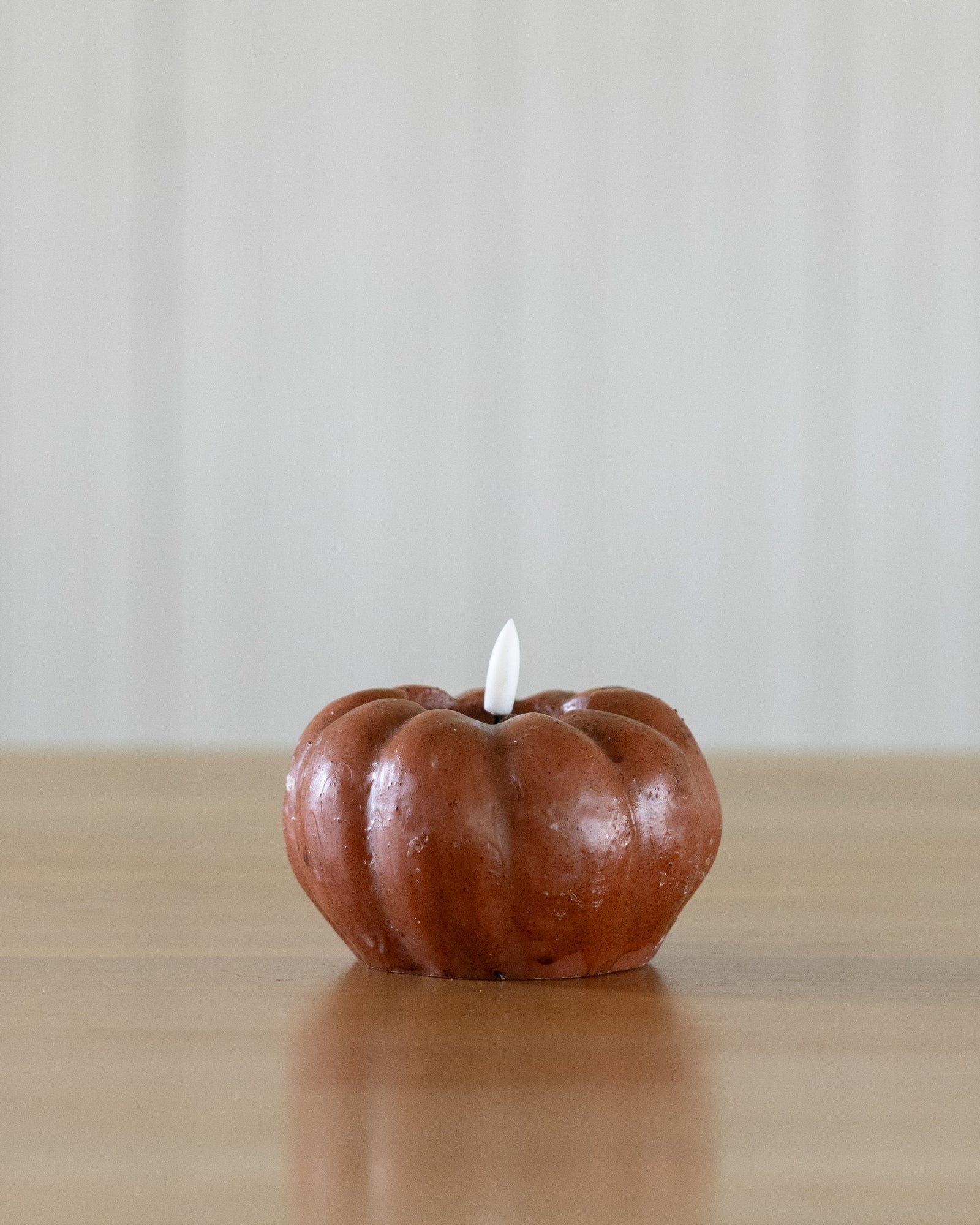 Bronze 3D Flame Pumpkin Candle