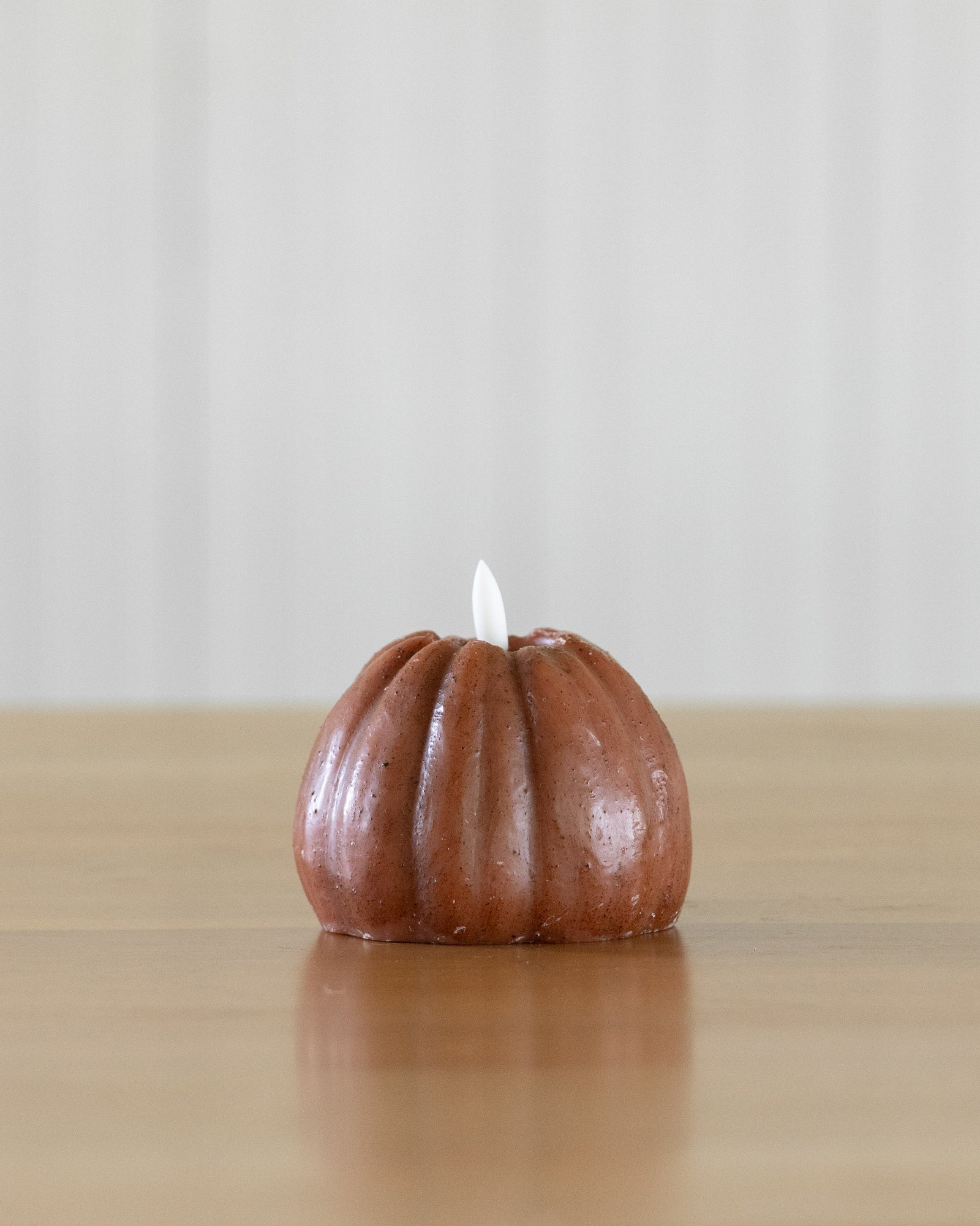 Bronze 3D Flame Pumpkin Candle