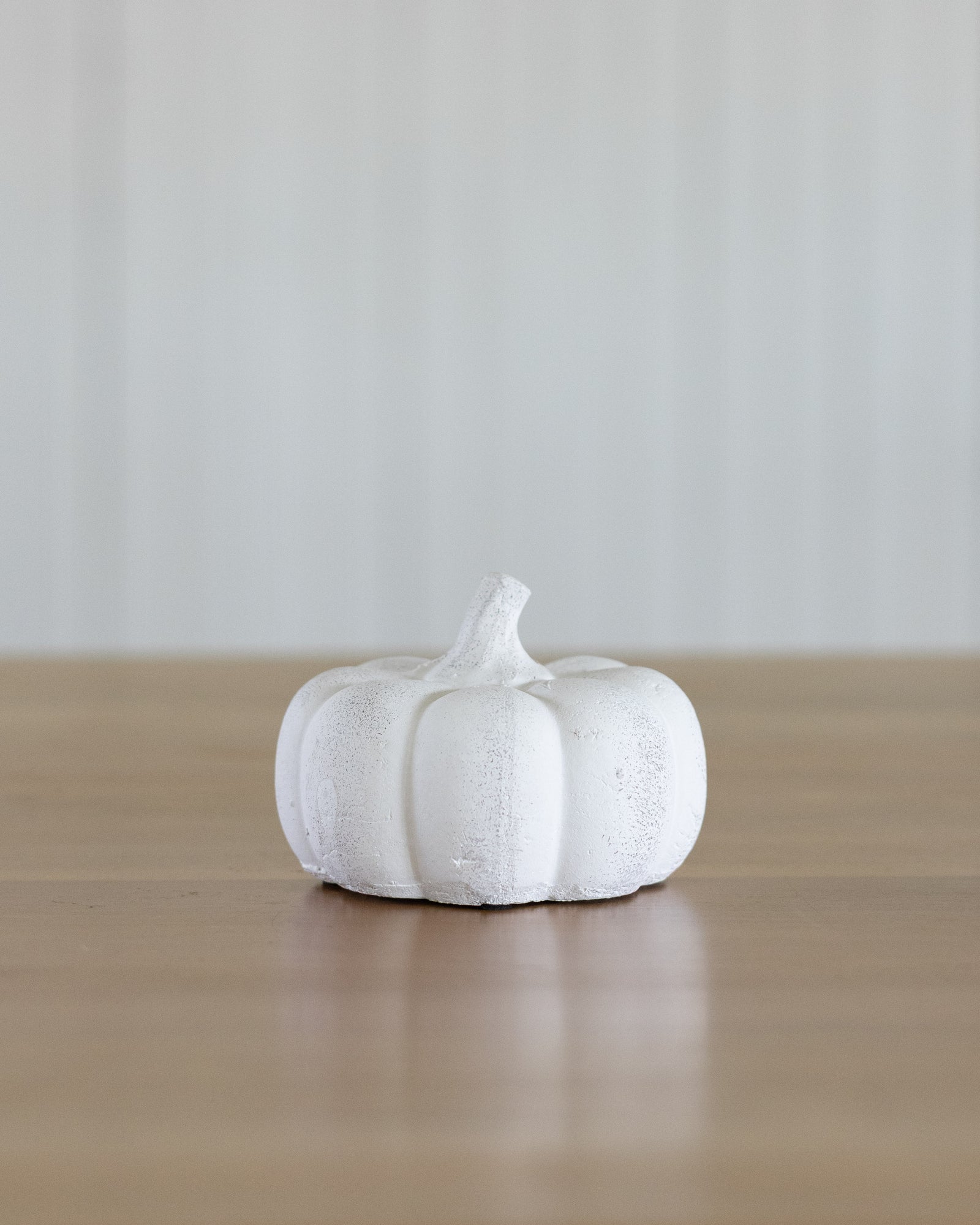 4.75" White Terracotta Pumpkin