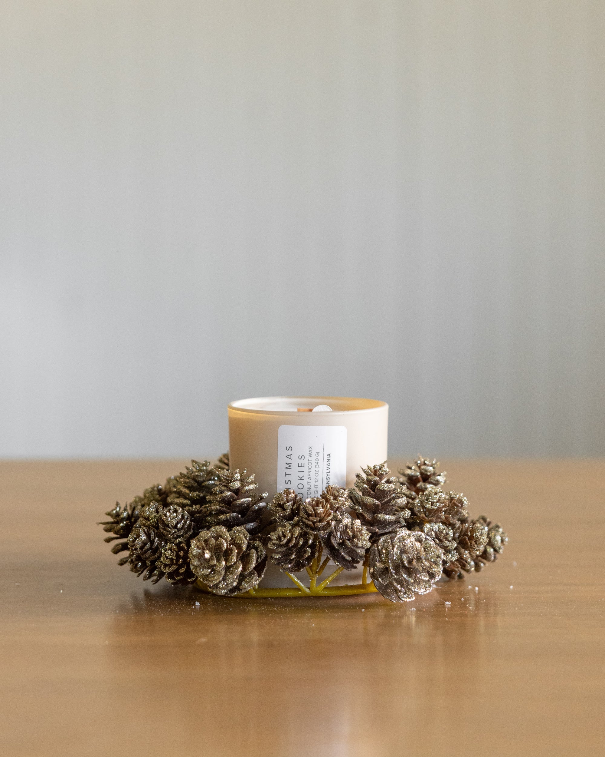 Shimmer Pinecone Candle Ring