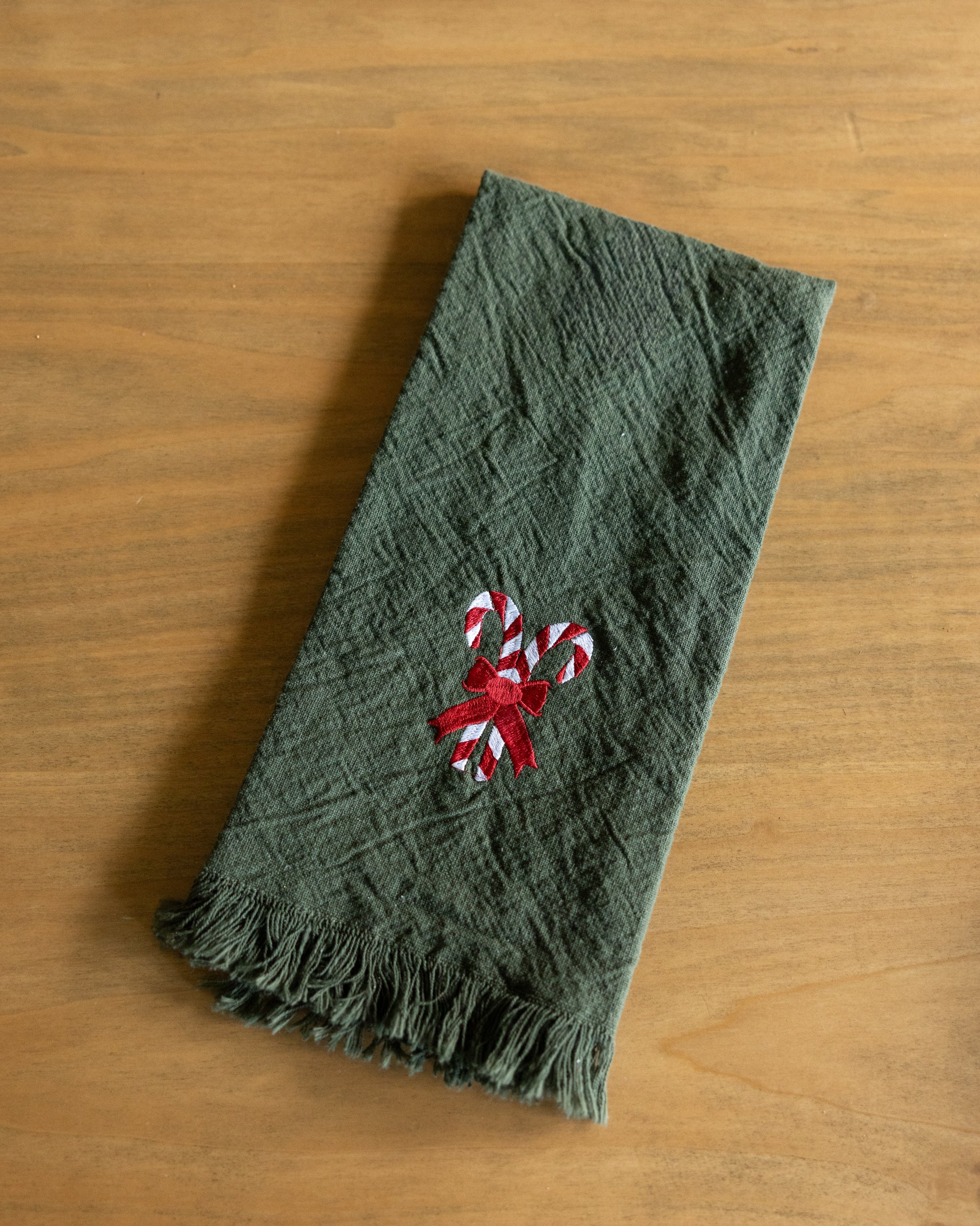 Candy Cane Hand Towel