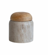 Marble &amp; Wood Canister