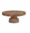 Wooden Pedestal with Beads