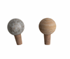 Marble and Cork Bottle Stopper