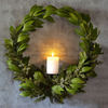 Bayleaf &amp; Juniper Wreath with Candle Plate