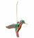 Hand Painted Glass Hummingbird Ornament