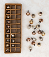 Embossed Glass Ball Ornaments, Boxed Set of 30