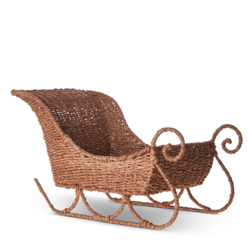 Woven Seagrass Sleigh