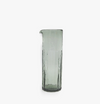 Smokey Green Reeded Carafe