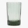 Smokey Green Water Glass