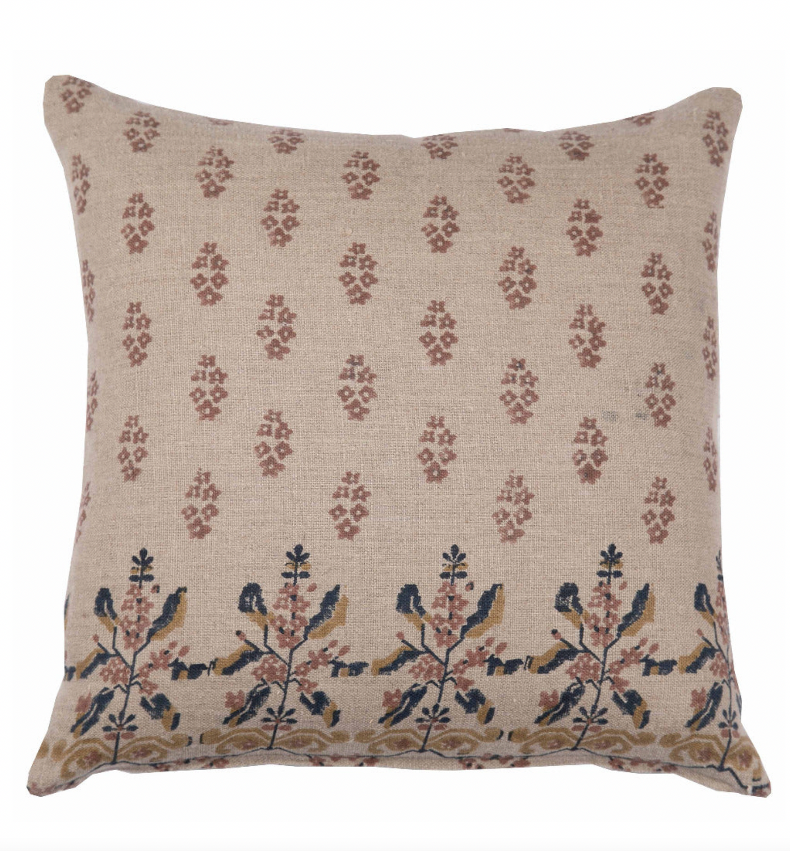 Saffron Floral Pillow