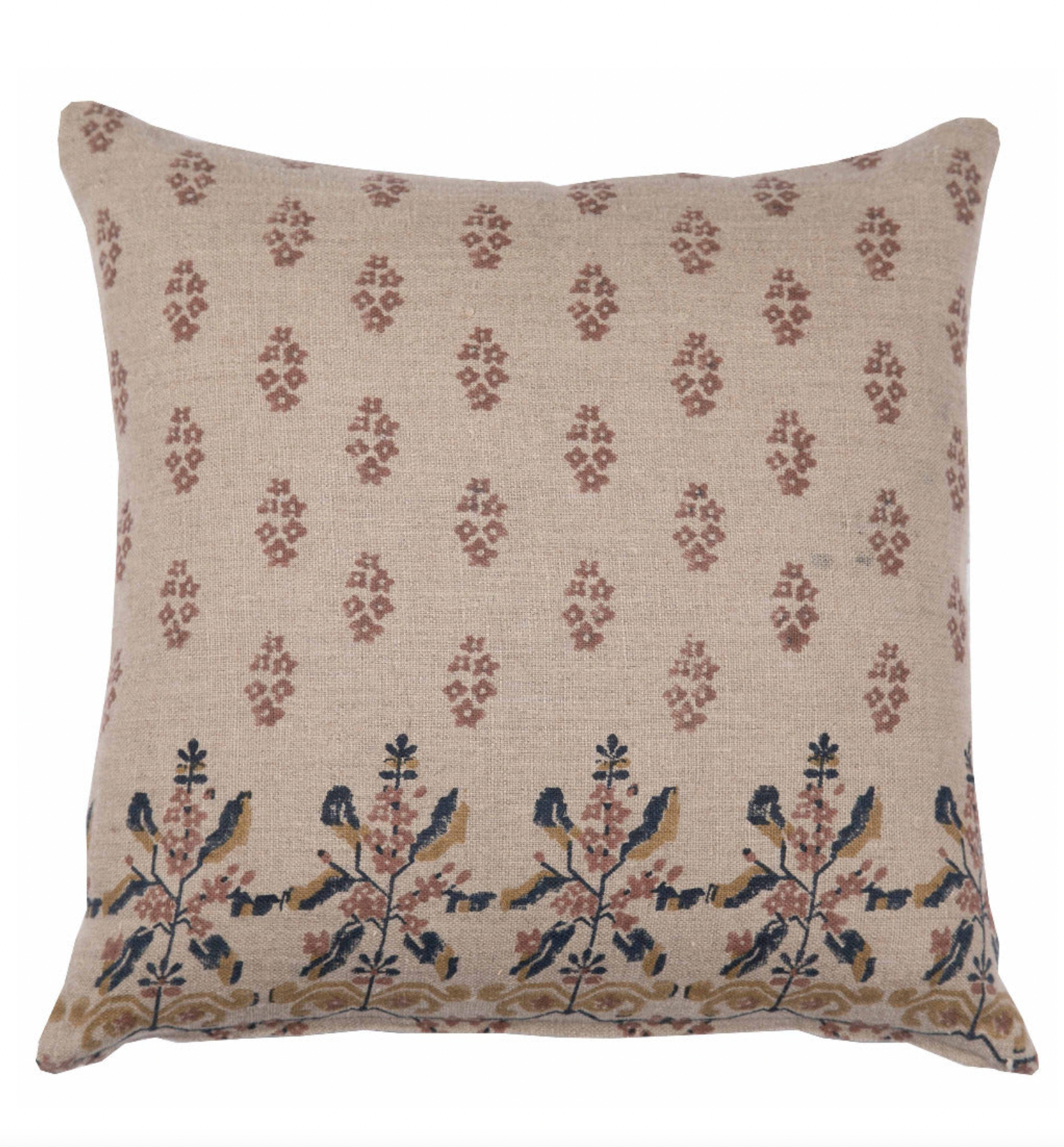 Saffron Floral Pillow