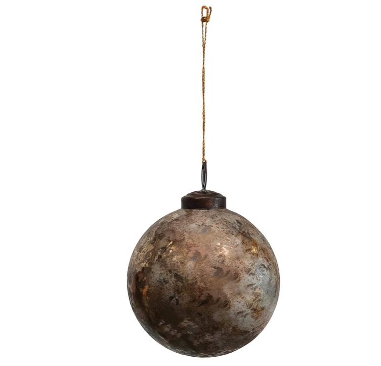 Copper Glass Ball Ornament