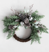 Faux Juniper Wreath with Bells