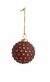 Burgundy Glass Hobnail Ormanent