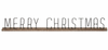 Metal and Wood Merry Christmas Sign