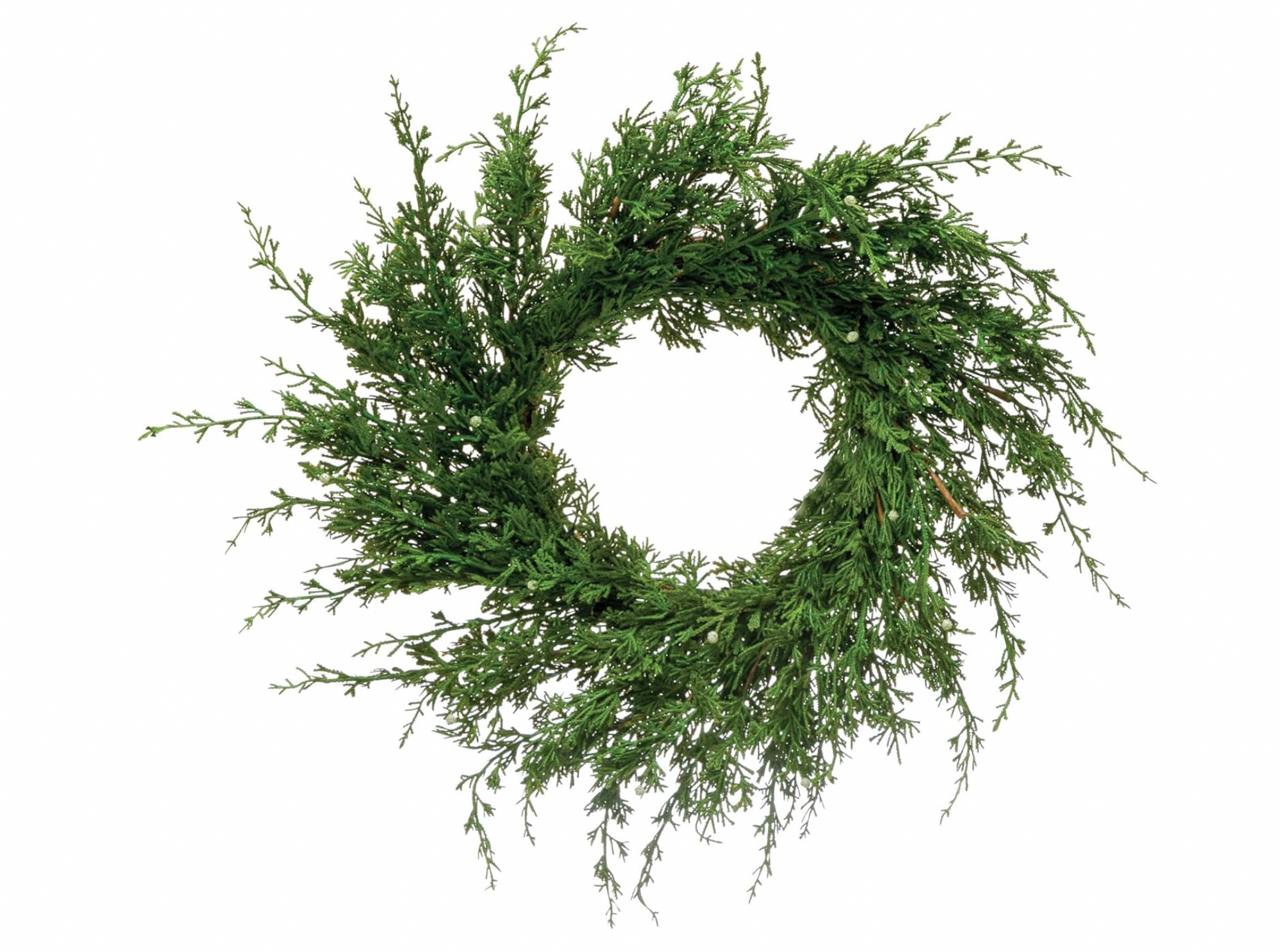 Faux Juniper Wreath