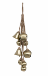 Metal Bell Cluster on Jute Rope