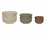 Stoneware Santa Containers