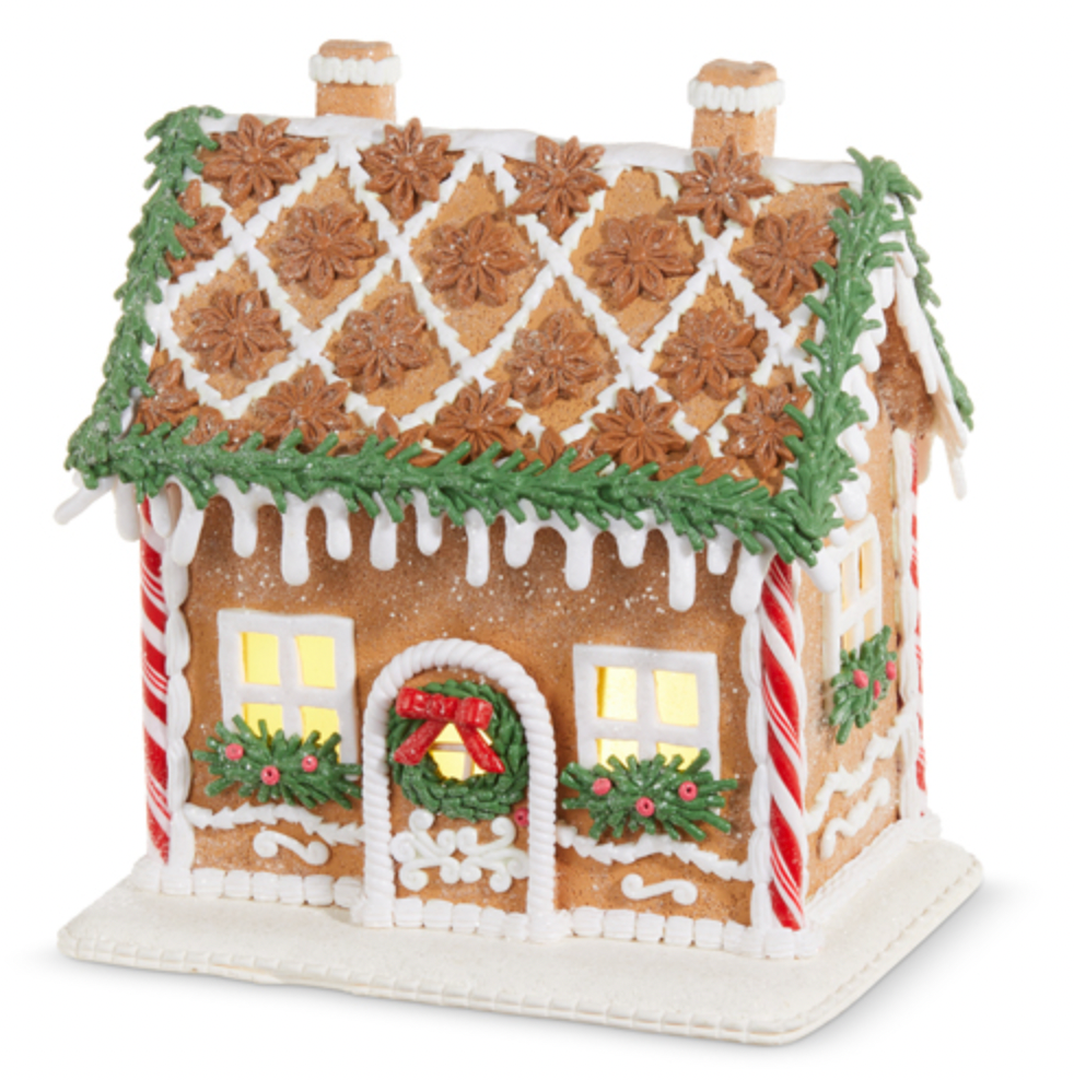 Lighted Gingerbread House