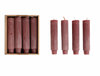 Burgundy Pleated Taper Candles