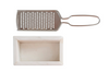 Marble and Stainless Steel Cheese Grater
