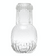 Embossed Glass Carafe with Drinking Glasses