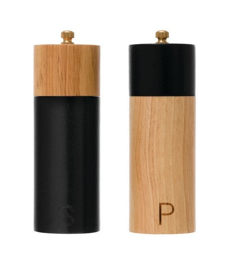 Two Tone Salt and Pepper Mills, Set of 2