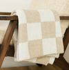 Tan Plaid Throw