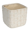 Woven Stoneware Planter