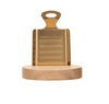 Gold Grater with Wood Base