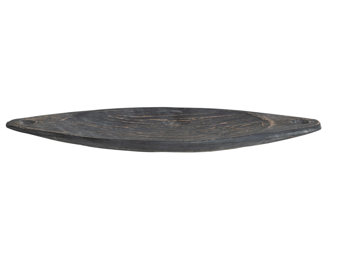 Vintage Black Wooden Tray
