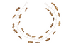 Gold Metal Bats Garland