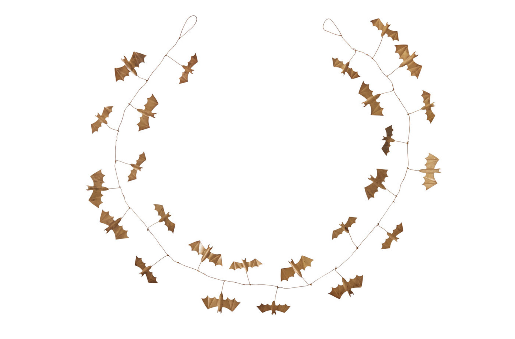 Gold Metal Bats Garland