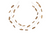Gold Metal Bats Garland