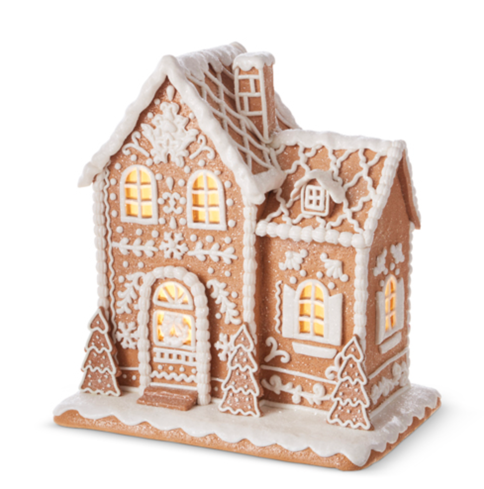 Lighted Gingerbread House
