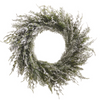 Flocked Cedar Wreath
