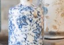 Blue Heirloom Plum Vase