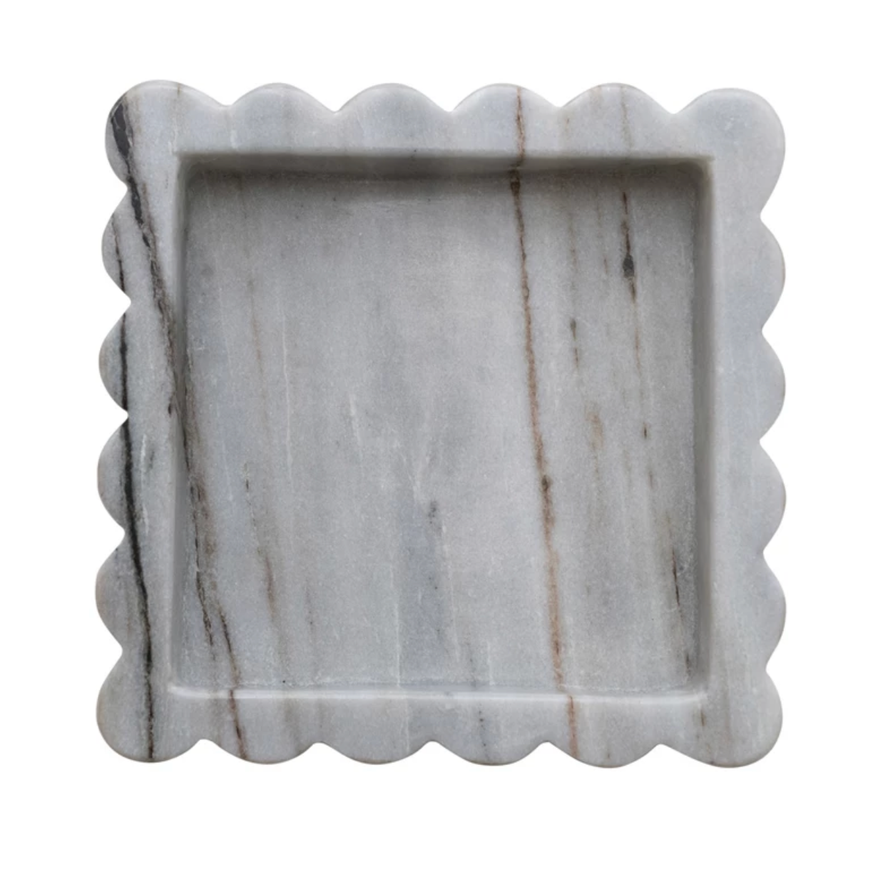 Marble Scalloped Tray