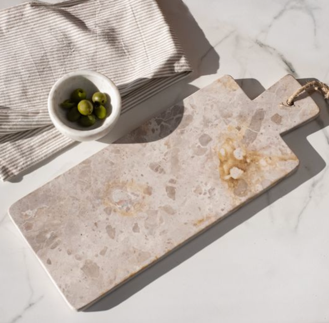 Beige Marble Cheese Board