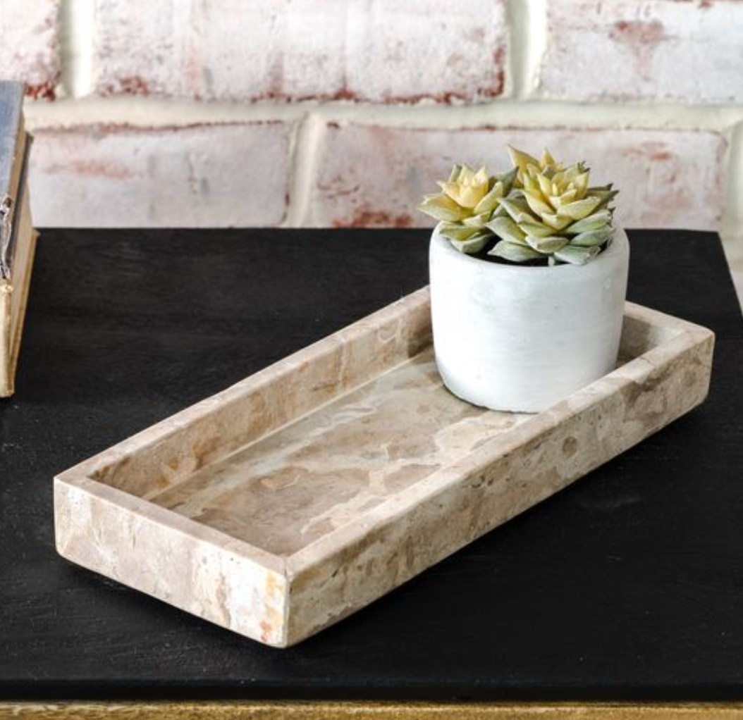 Beige Marble Tray