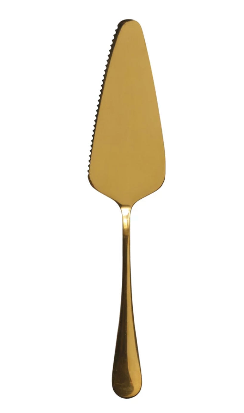 Brass Cake Server