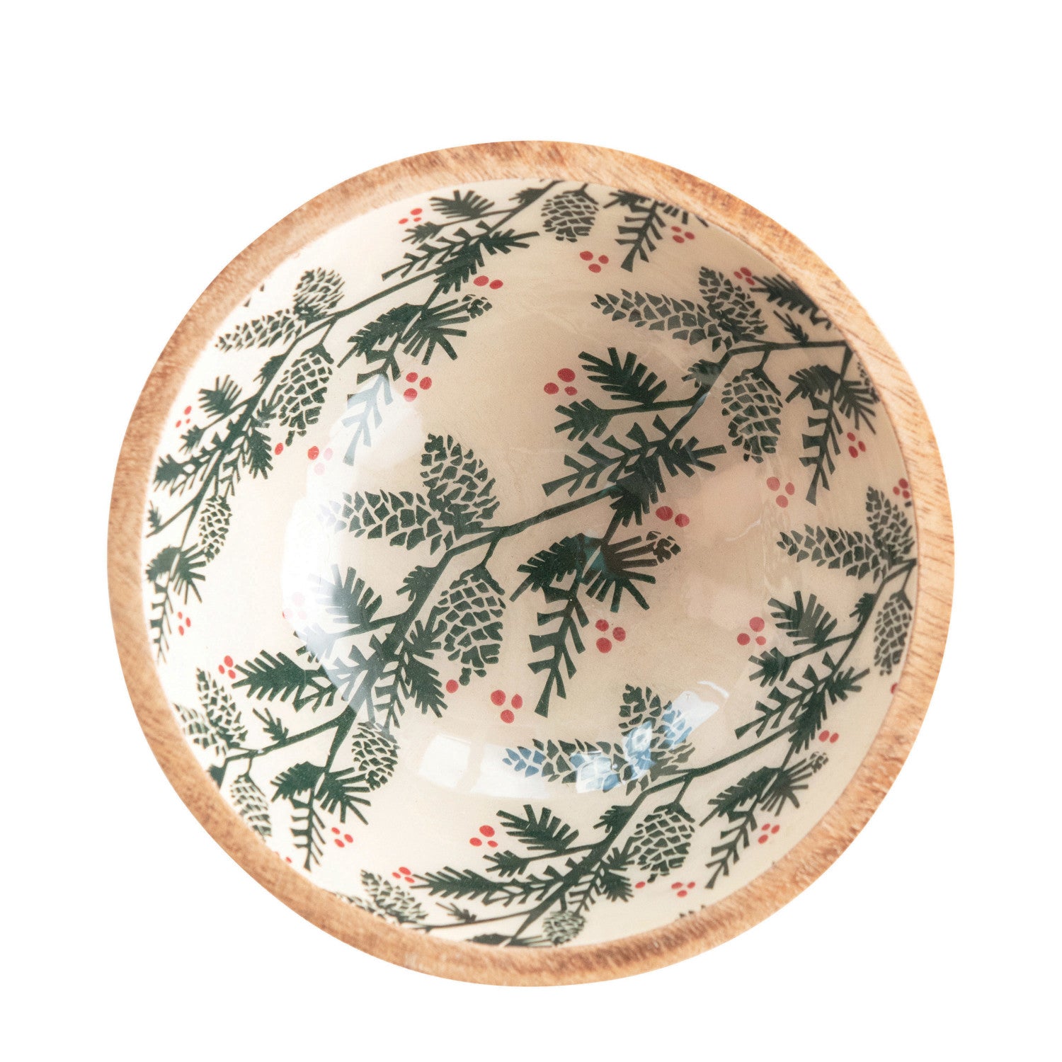Mango Wood Pine Bowl