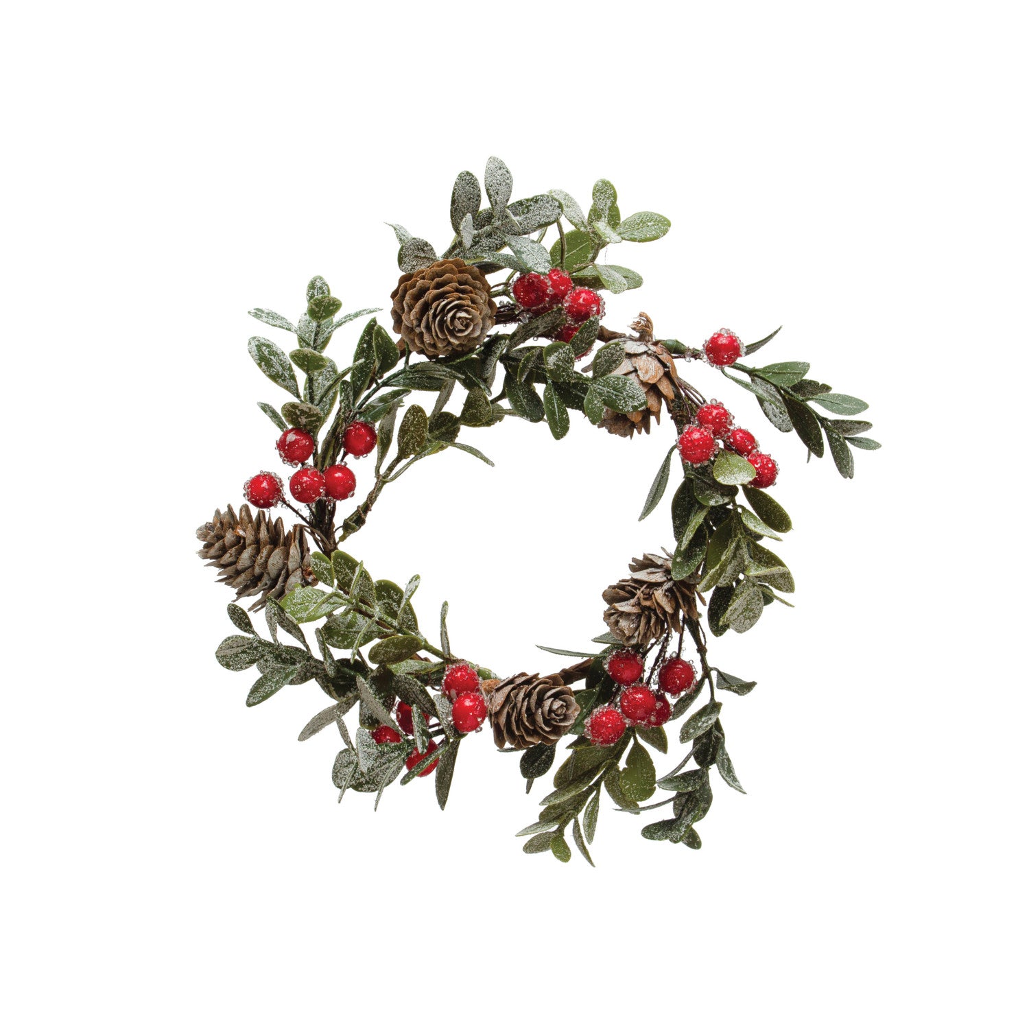 Boxwood and Berries Wreath