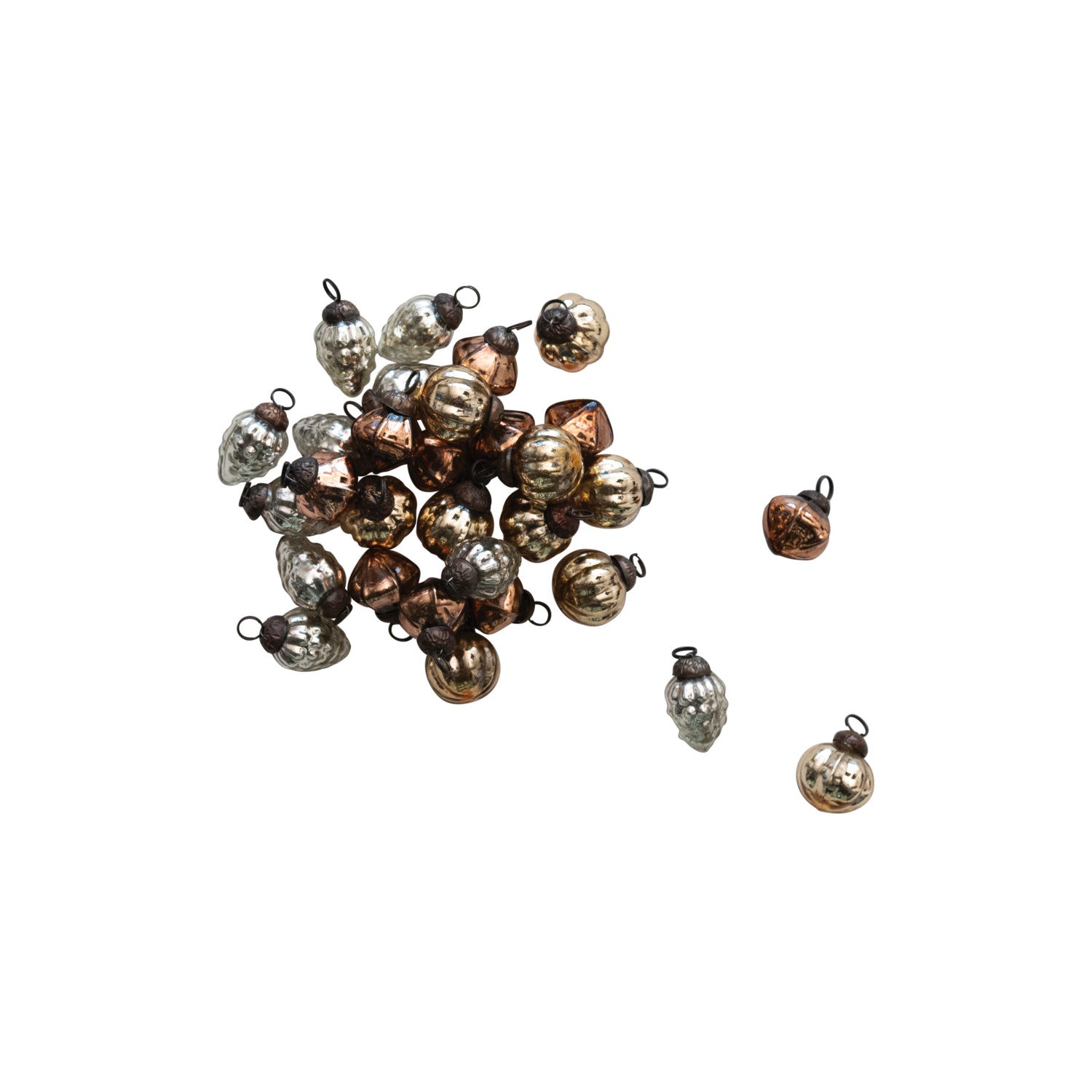 Embossed Glass Ball Ornaments